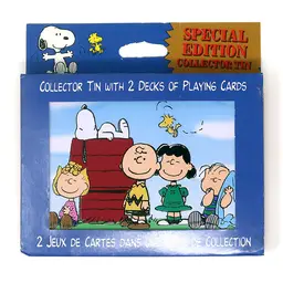 Peanuts Gang Collector Tin Double Playing Card Set
