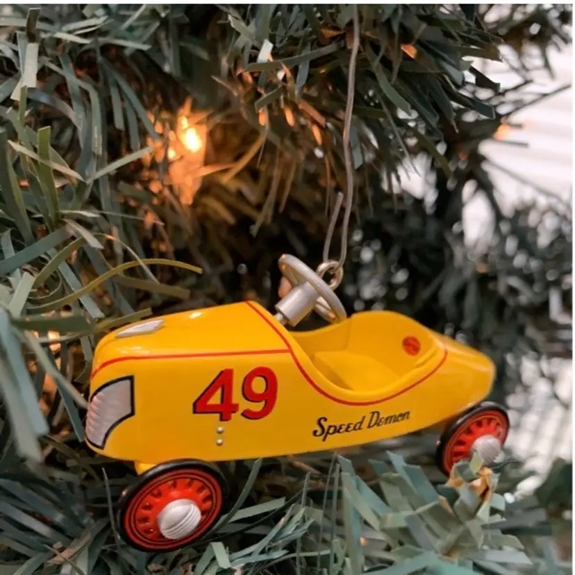 Vintage Hallmark Keepsake Ornament Fourth in the Winner's Circle Series - 1941 Garton Speed Demon Pedal Car