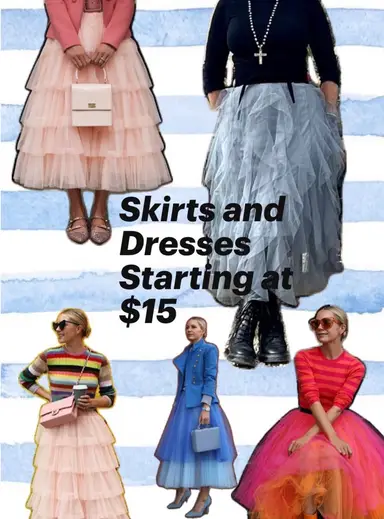 Dresses And Skirts Only Show! ALL SIZES XS-3X 