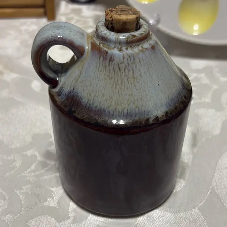 Vintage "Wildcat Juice" Drip Glaze Jug