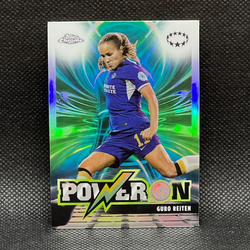 Guro Reiten 2023/24 Topps Chrome UEFA Women Power On Soccer Card