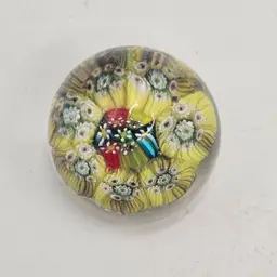 Milfiore paperweight small colorful