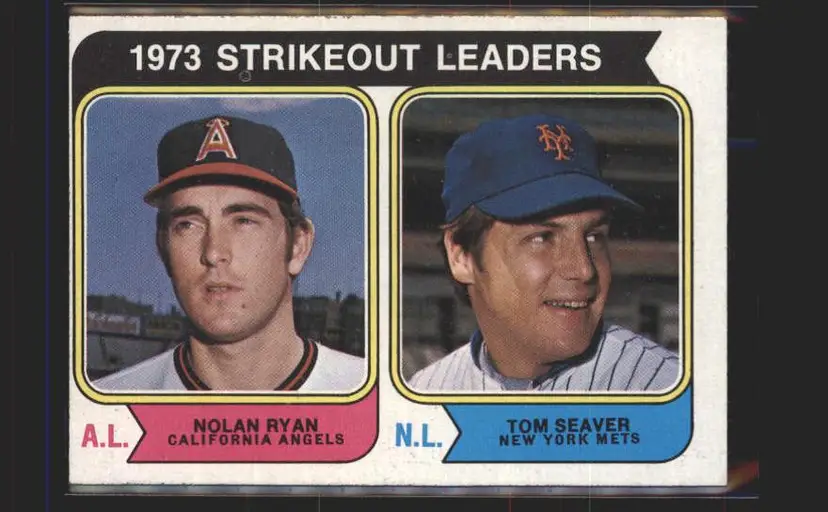 1974 Topps #207 1973 Strikeout Leaders (Nolan Ryan / Tom Seaver) - (pk5) -
