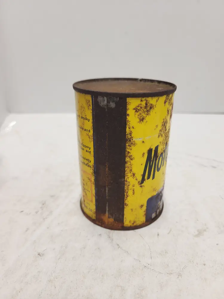 Vintage Casite Motor Honey Full Metal Can 15 Oz