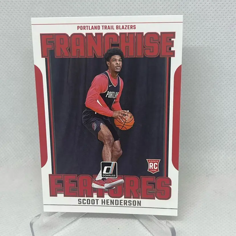 2023-24 Donruss Scoot Henderson Franchise Features Portland Trail Blazers Rookie