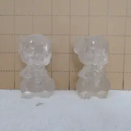 Vtg Acrylic Mice Salt & Pepper Shaker Set