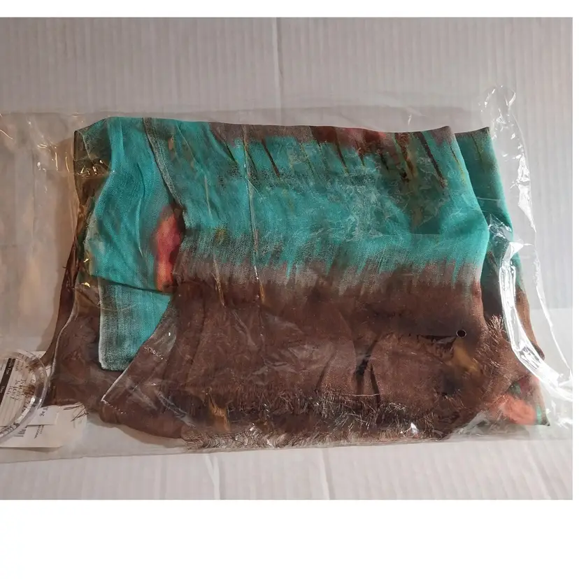 Jessica Simpson 'CALYPSO CORAL', 29 x 74 Scarf Wrap & Acrylic Scarf Ring