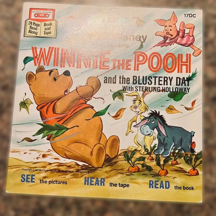 Vintage Copy Winnie The Pooh And The Blustery Day With Sterling Holloway Based On A.A. Milne 1978 ✳️PLEASE READ✳️ (KK)