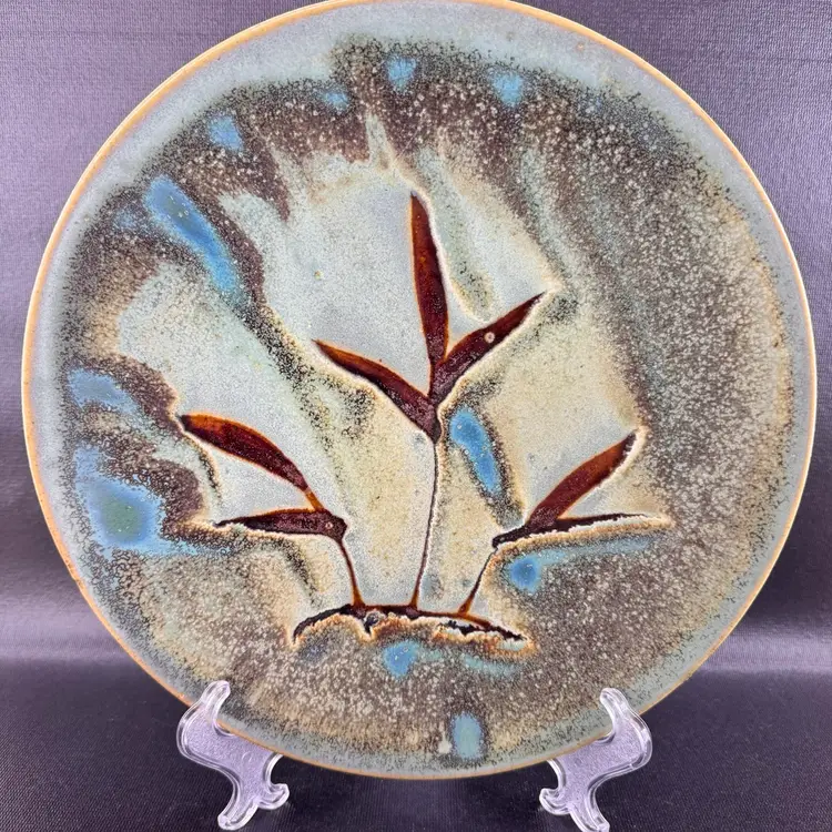 Seize The Clay Collection - Japanese Art Pottery Decorative Plate & Royce Yoder Candlestick Holders.