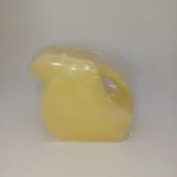 Vintage discontinued Fiestaware teapot candle yellow 3 in never burned