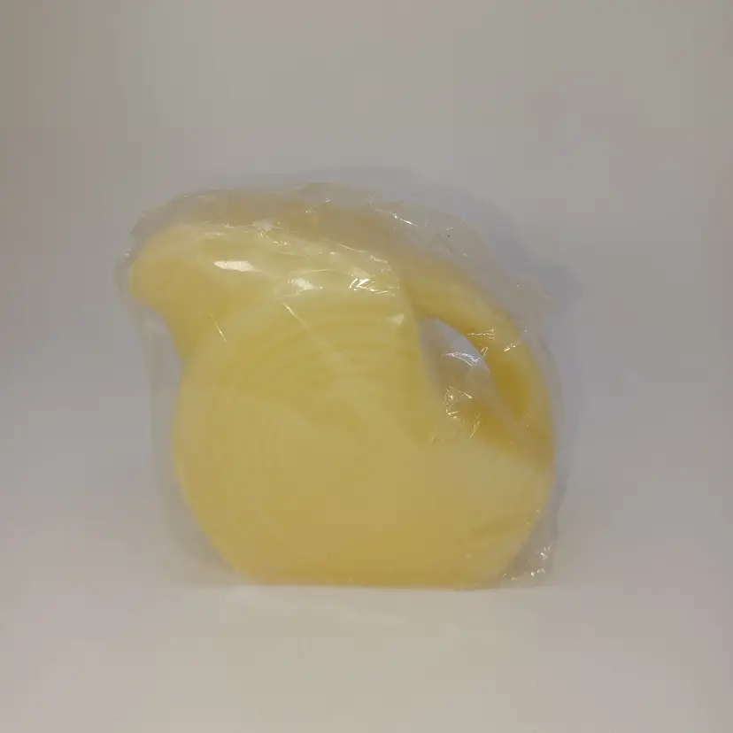 Vintage discontinued Fiestaware teapot candle yellow 3 in never burned