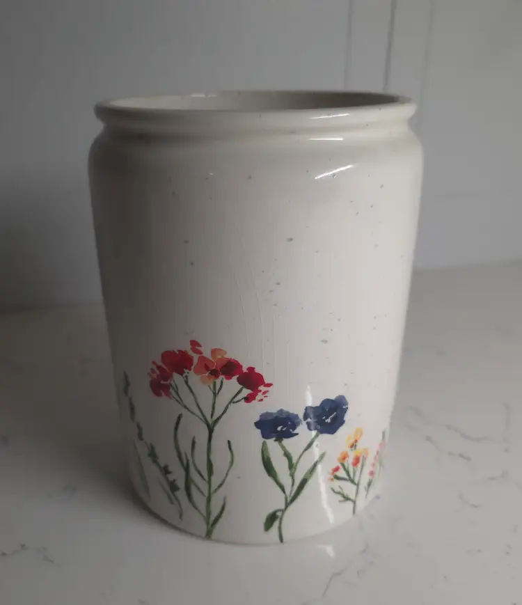 7" Morning Meadow Ceramic Canister
