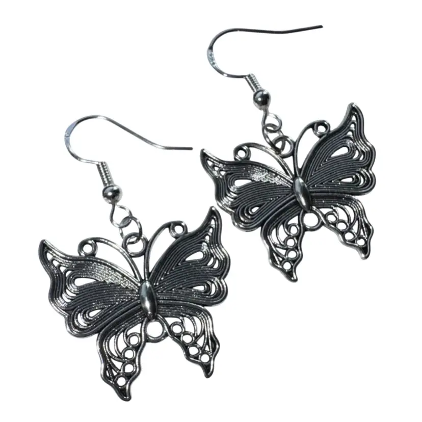 Butterfly Butterflies Spring Insect Dangle/Fishhook Earrings