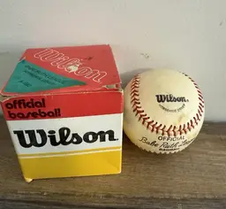 Vintage Wilson Official Babe Ruth League BASEBALL W/ Box Cork A1082 HORSEHIDE