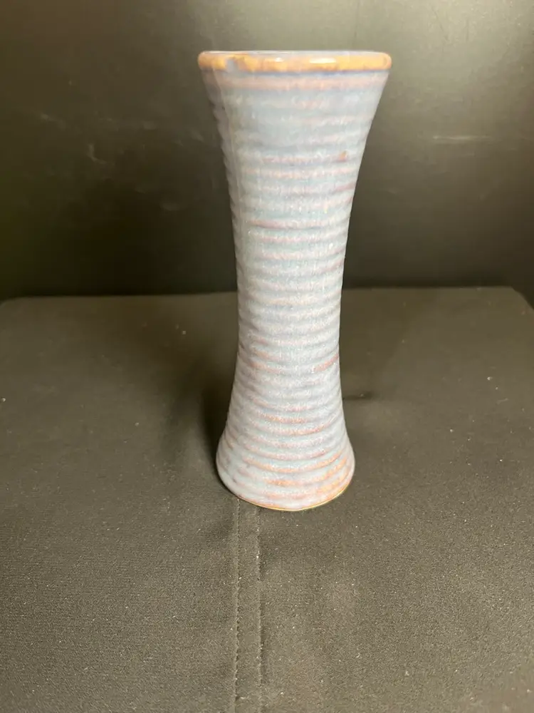 Simple Periwinkle Blue w/ Hints of Lavender Textured Pottery Bud Vase-Sometimes Simple Smacks the Sassiest! Lot 60