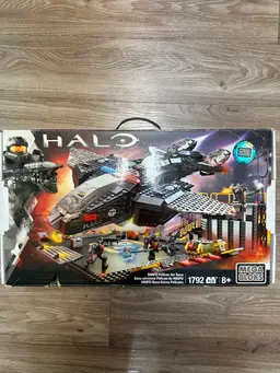 Very Rare Halo Mega Bloks - NMPD Pelican Air Base New Open Box Pieces Sealed Brand New