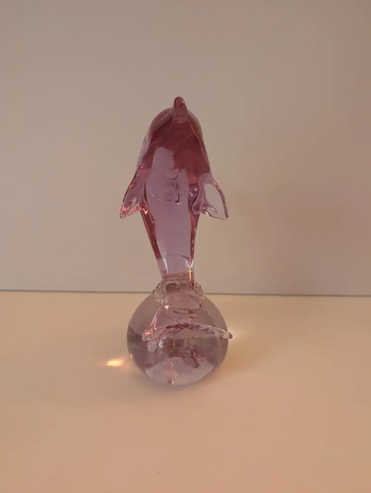 Neodymium Glass Dolphin Figurine