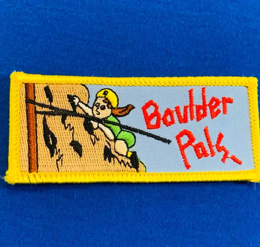 Vintage Scouting Fun Patch : Boulder Pals