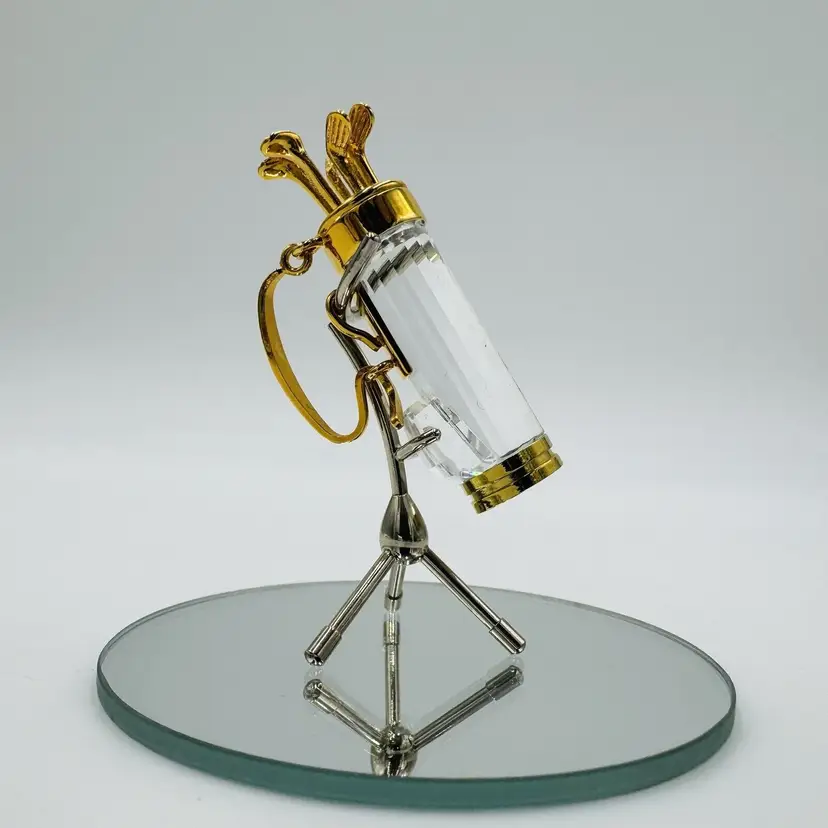 Swarovski Crystal Memories Classics Golf Club Bag W/stand Miniature Figurine 2.5