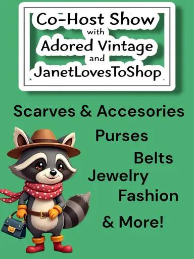 Co-Host W/Adored Vintage-Scarves, Linens, Purses, Belts, Jewelry & More! 