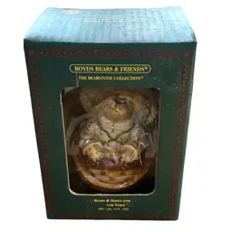 Boyds Bears "Melody Angel" resin ornament from The Bearstone Collection