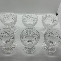 Waterford Crystal Donegal Ireland Liquor Cocktail Glass 6 Goblet(s) Discontinued