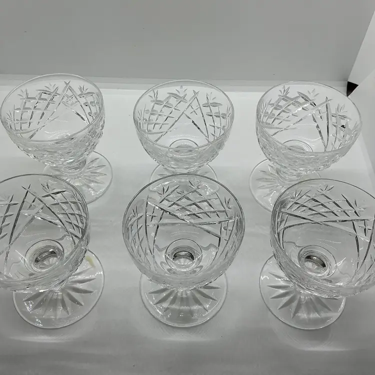 Waterford Crystal Donegal Ireland Liquor Cocktail Glass 6 Goblet(s) Discontinued