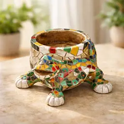 Barcino Mosaic Figurine Handcrafted in Spain Using Vibrant Trencadis Mosaic Technique