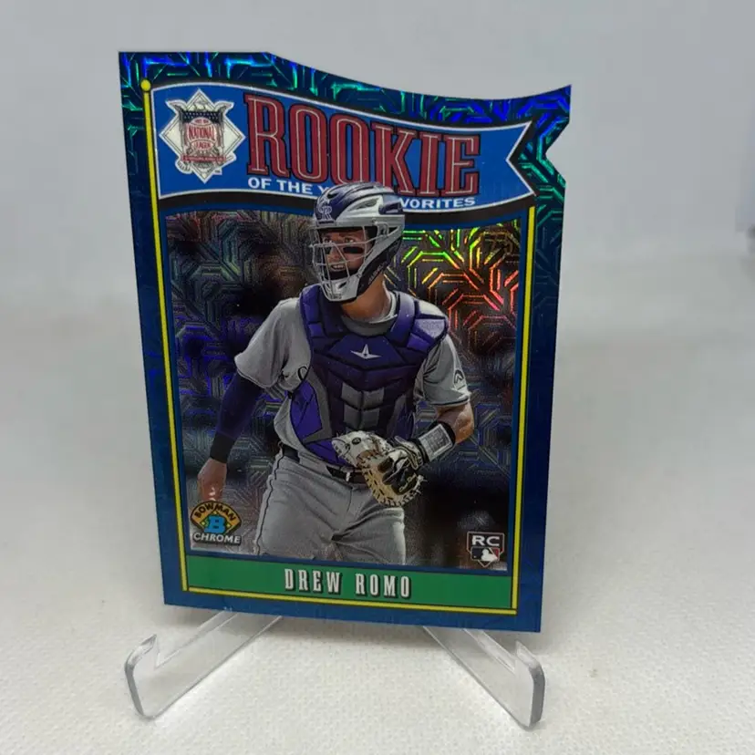 2025 Bowman Chrome Blue Mojo Drew Romo 98/175 Colorado Rockies