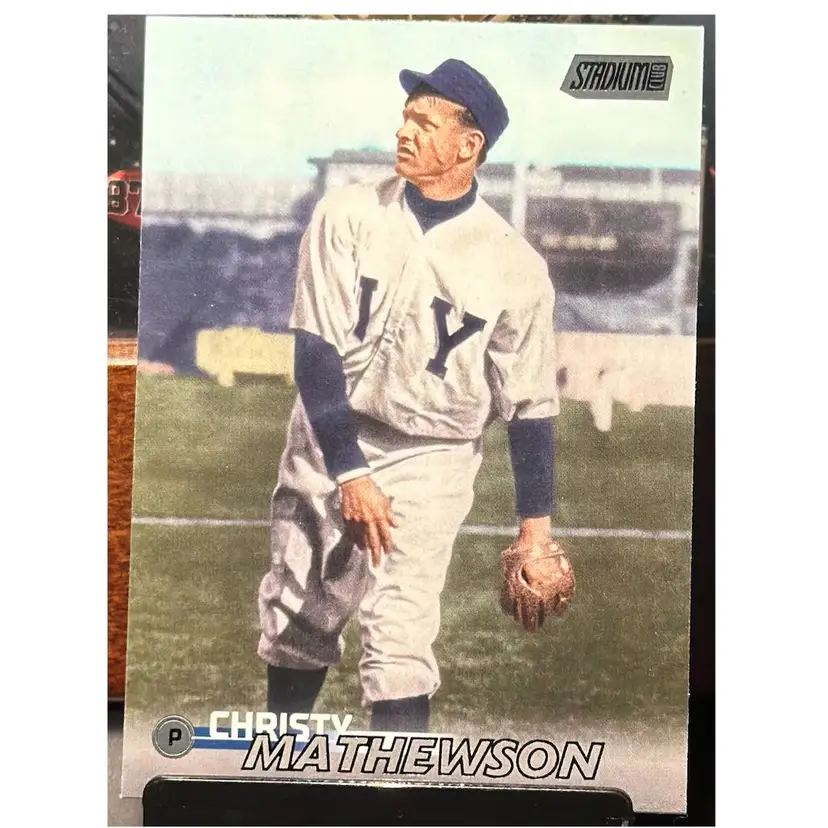 Christy Mathewson New York Giants HOF 2023 Stadium Club Black Foil