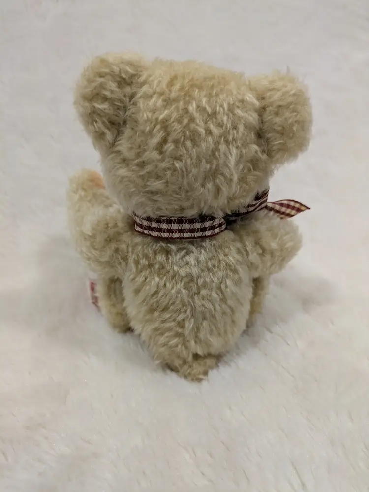 Russ Berrie TRUE HEART Bear 1990s Vintage Stuffed Push Teddy Bear 5"