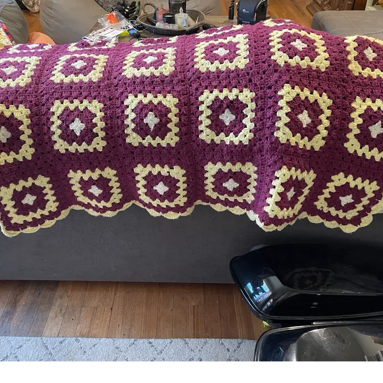 Vintage Afghans Set Of Two