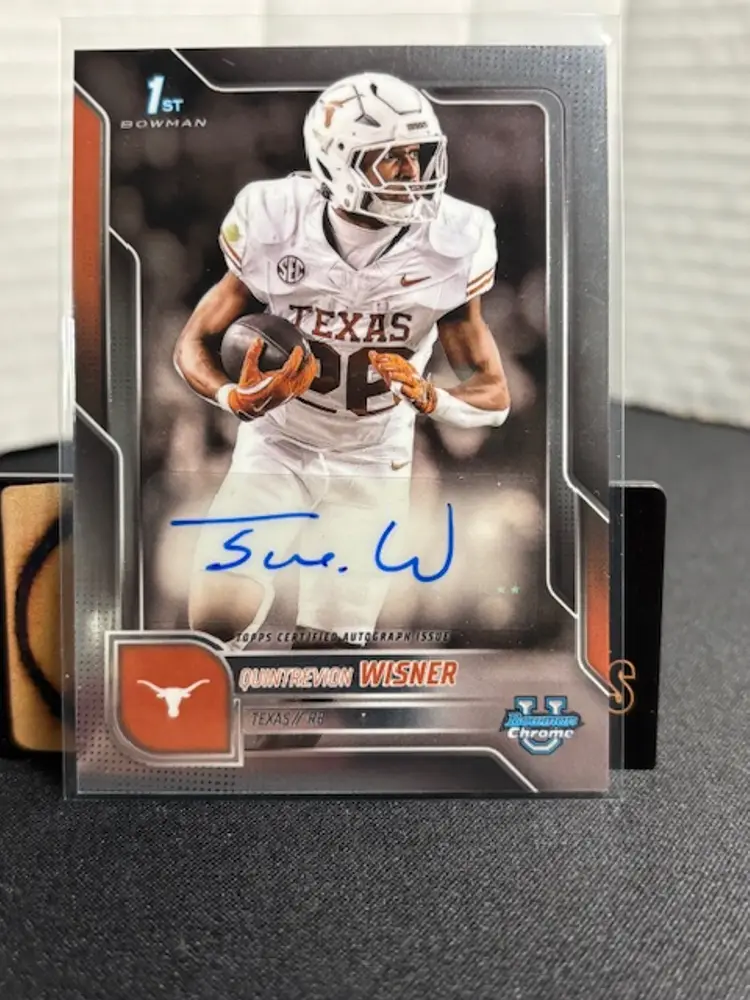 QUINTREVION WISNER 2025 Bowman Chrome U #BCAQW Auto Texas Longhorns A1276