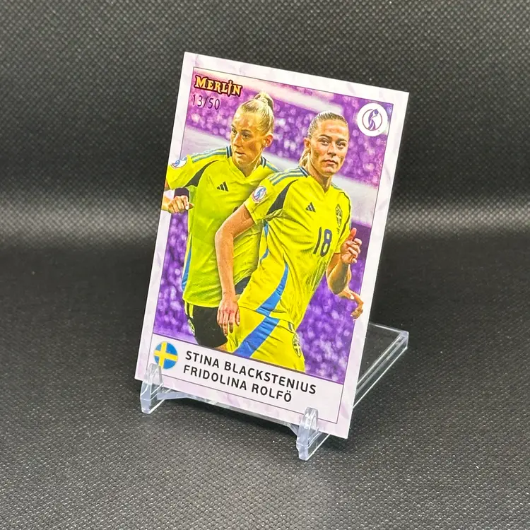 Stina Blackstenius + Fridolina Rolfo Dual Partnership /50 2025 Topps Merlin Euros - Sweden