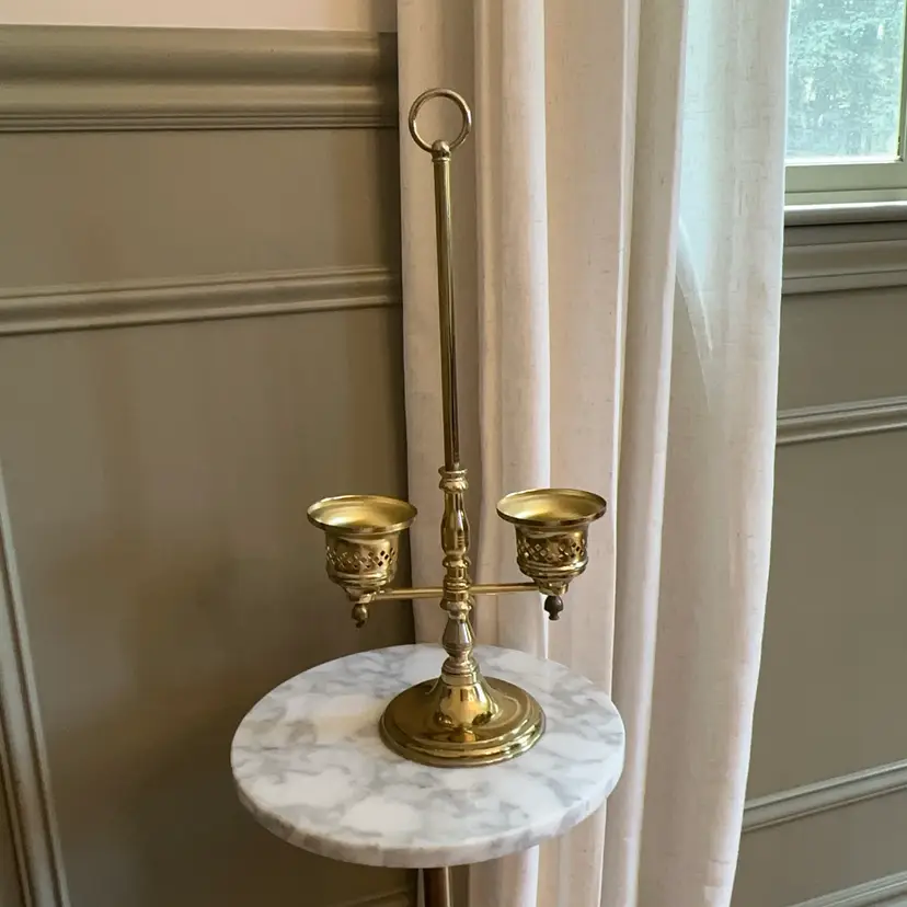 🔔 Vintage Princess House Solid Brass Double Candelabra