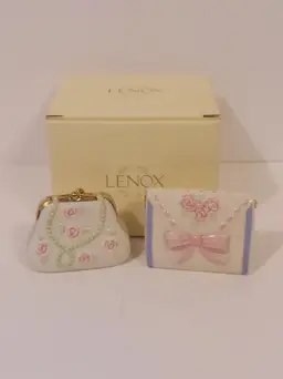 Lenox Posey Purse Salt And Pepper Shaker Set New In Box