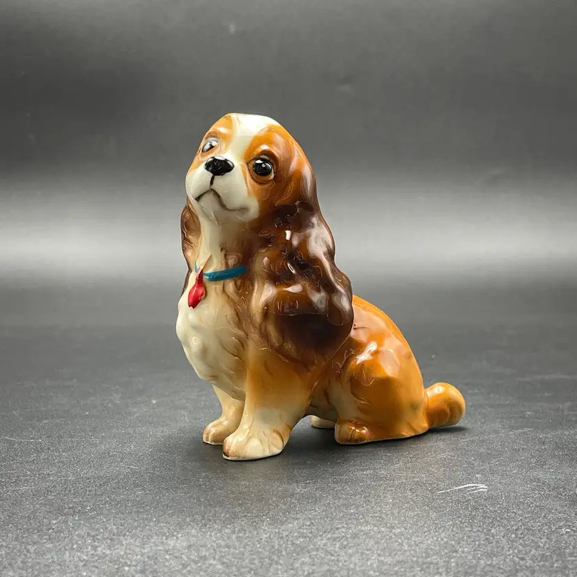 Walt Disney Porcelain Lady and the Tramp Lady Cocker Spaniel Dog Figurine