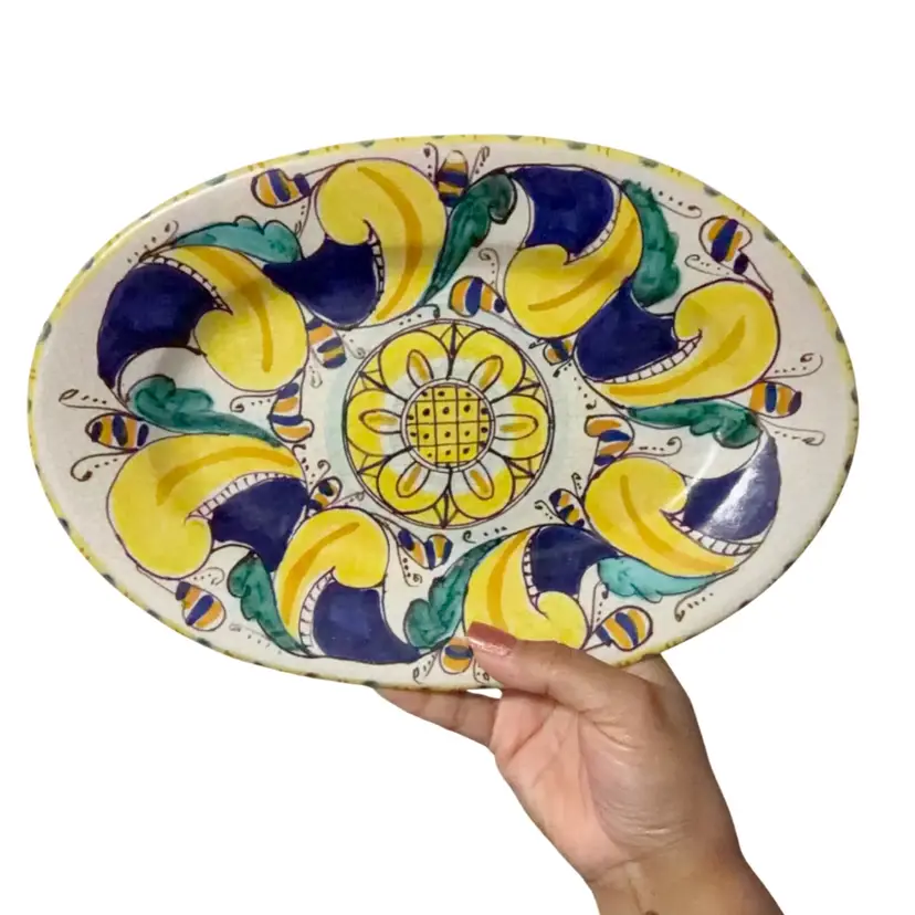 Fratelli Dimino a Sciaccia Hand-painted Wall Plate