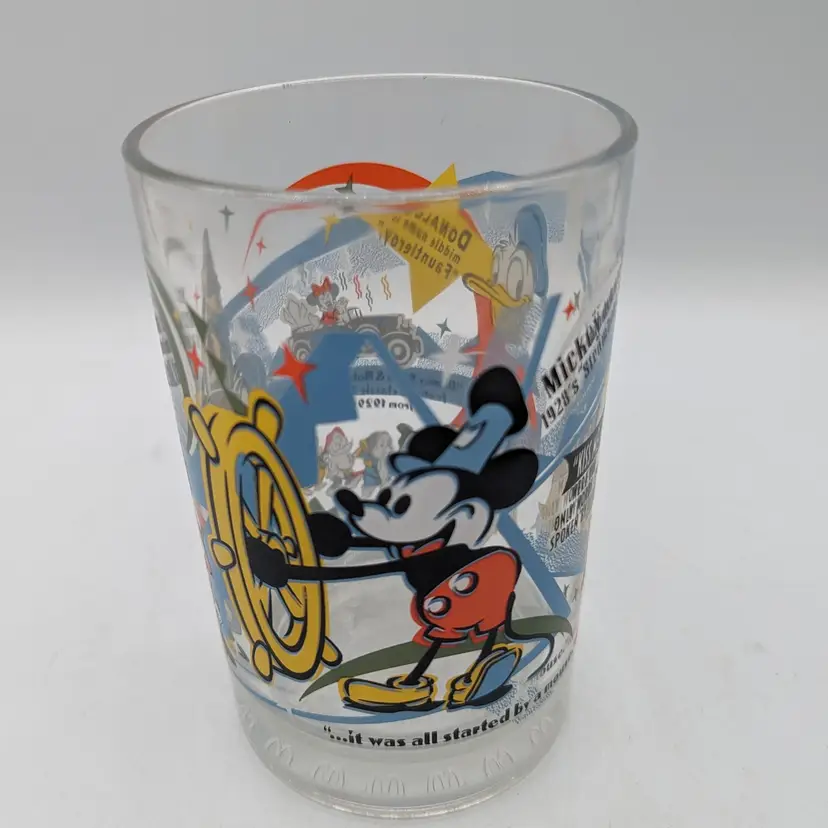 WALT DISNEY WORLD 100 Years of Magic McDonald's 16 oz GLASS Mickey Mouse