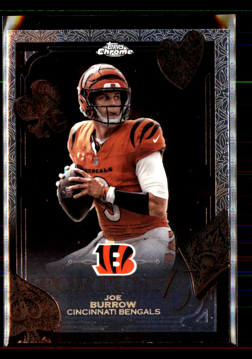 Joe Burrow 2025 Topps Chrome Fortune 15 #F15-5 - (142) - Cincinnati Bengals