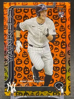 2025 Topps Update Series - Rookie Debut Ben Rice #US25 Jack-O'-Lantern Foil (RC)