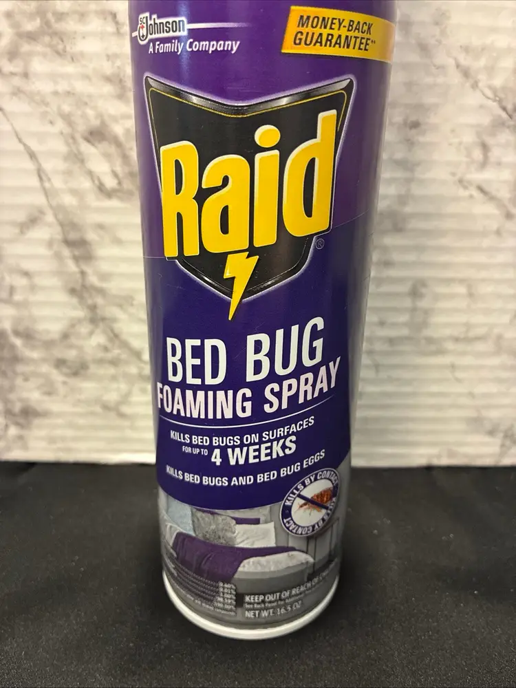 5x Raid Bed Bug Foaming Spray 16.5oz Each Bed Bug Treatment Up To 4 Weeks New