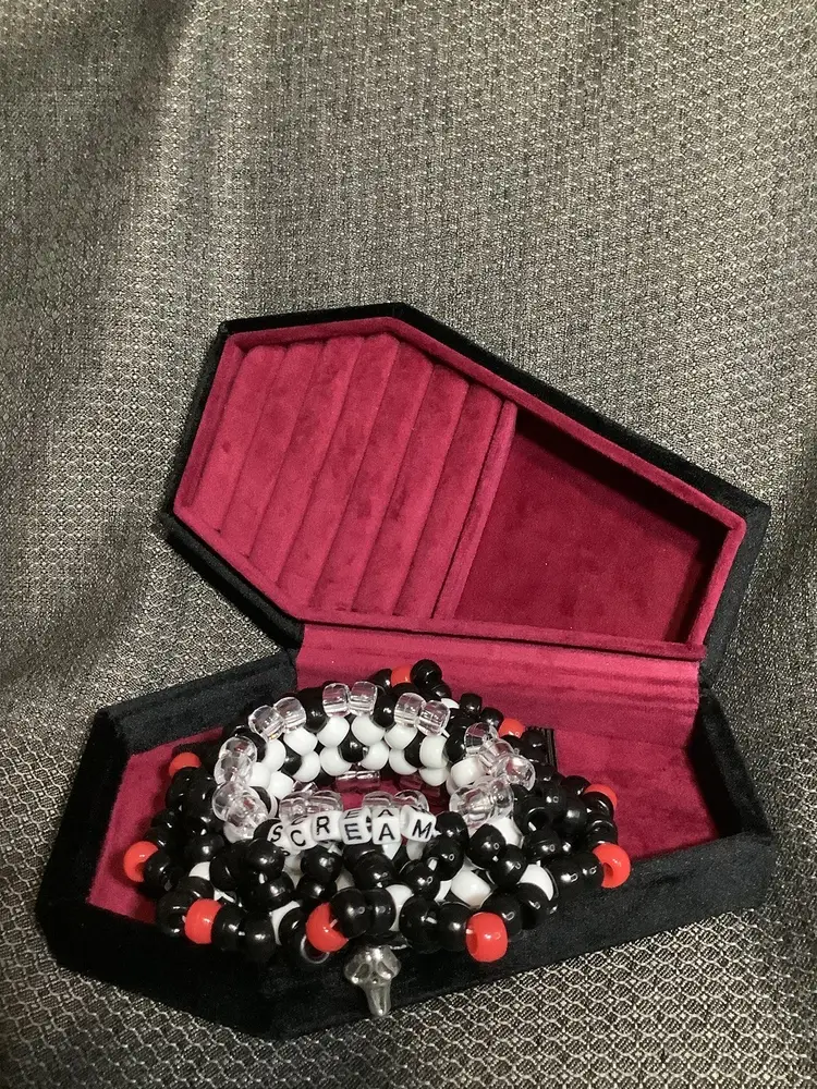 Scream movie inspired mini rotating cuff