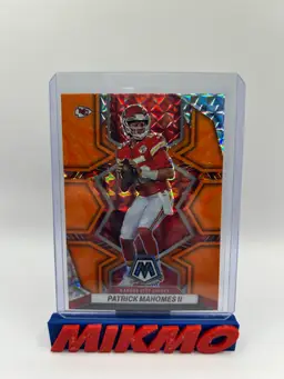 Patrick Mahomes 2022 Mosaic Orange Reactive Chiefs