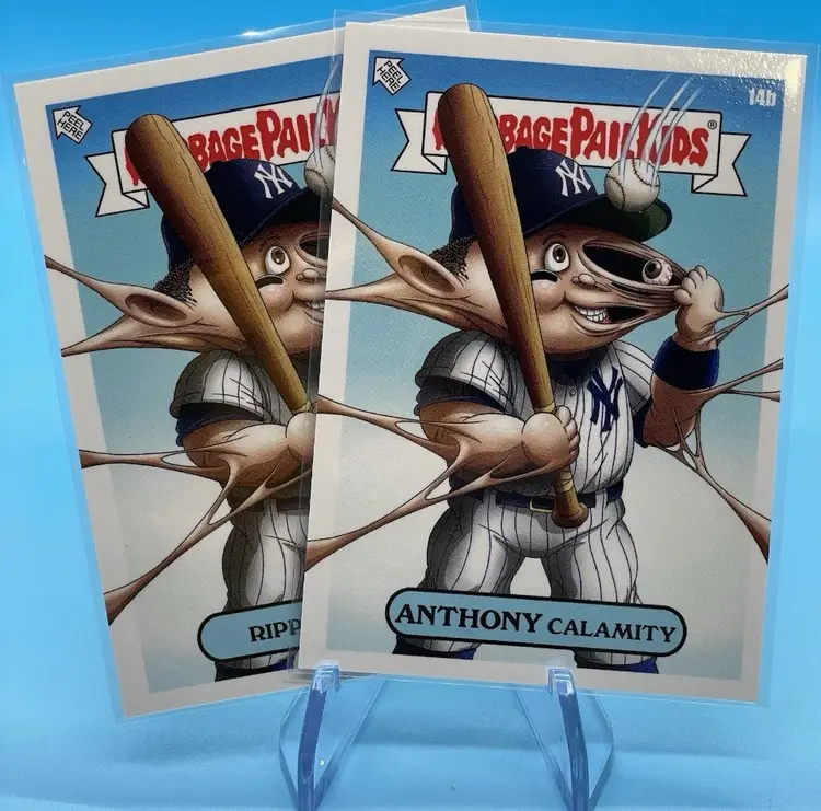 2022 Topps GPK X Alex PARDEE #14a Rippin’ Rizzo/#14b Anthony Calamity NY Yankees