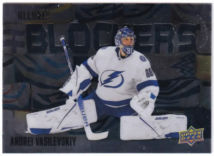2022-23 Upper Deck Allure Blockers #BL29 Andrei Vasilevskiy Tampa Bay Lightning Hockey Card