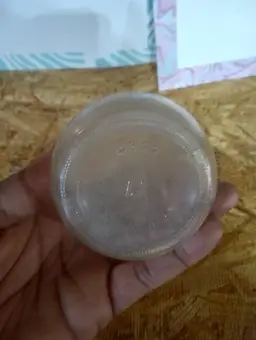 Frosted Ribbed Glass Pitcher / Vase