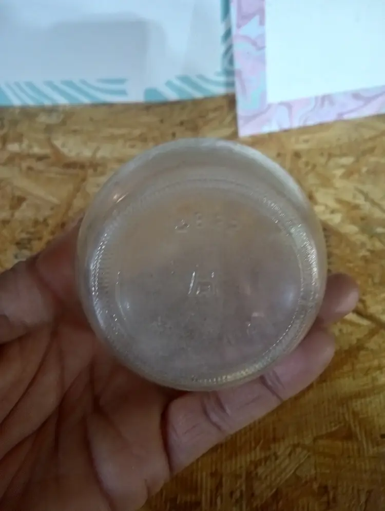 Frosted Ribbed Glass Pitcher / Vase