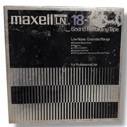 Maxell LN 18-180 Reel To Reel Sound Recording Tape Low Noise / Extended 192 Min.