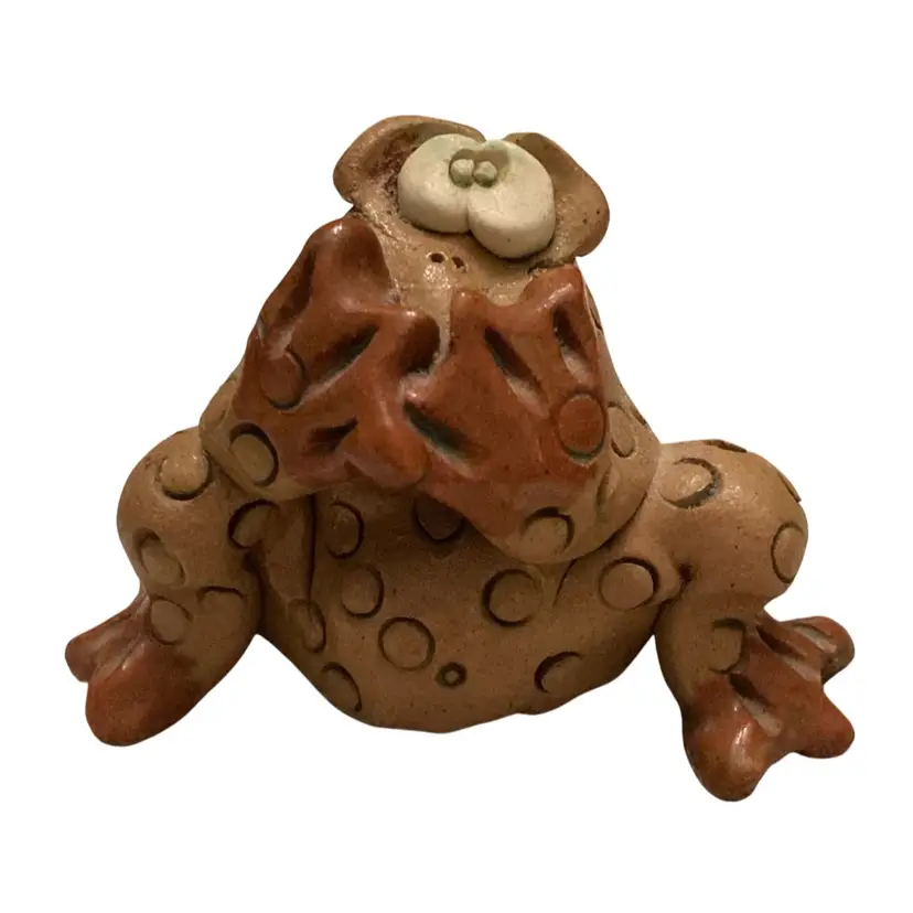 Nancy Hicks Whimsical Pottery Frog